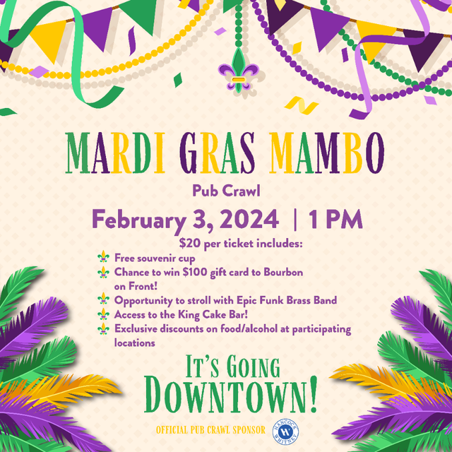 Mardi Gras Mambo Pub Crawl 2024